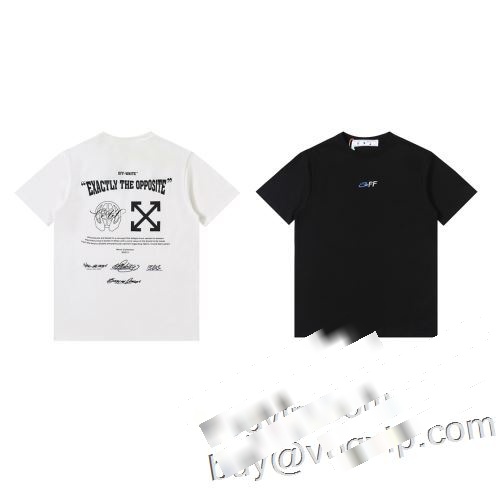 品質保証2023 オフホワイトスーパーコピー半袖Tシャツ 2色可選 OFF-WHITE ブランド 偽物 通販欧米風