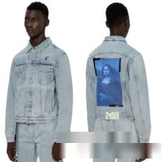 肌触りのいい  オフホワイトスーパーコピー 激安 OFF-WHITE 2023秋冬季超人気 デニムジャケット 安い セール 暖かい 綿 防寒 韓国風 防風