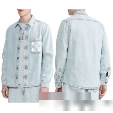 主役になる存在感 オフホワイトスーパーコピー OFF-WHITE 2023秋冬季超人気 デニムジャケット 長袖シャツ 新作 デニムジャケット レディース ジージャン ジャケット