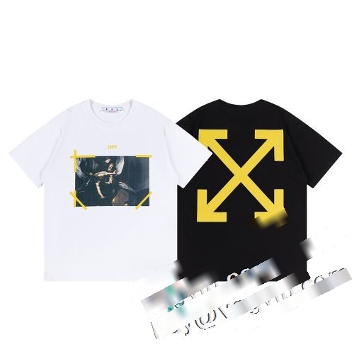 着心地よい オフホワイトスーパーコピー 激安半袖Tシャツ2色可選 2023最新入荷 OFF-WHITE ブランド 偽物 通販優れた品質