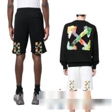 モデル大絶賛? 2023 オフホワイトコピーブランド スエットパンツ OFF-WHITE ショートパンツ 2色可選
