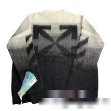個性派 オフホワイト OFF-WHITE 2023最新入荷 ウールコート セーター スーパーコピー ニットメンズ 秋冬 秋 長袖ニット 2色可選