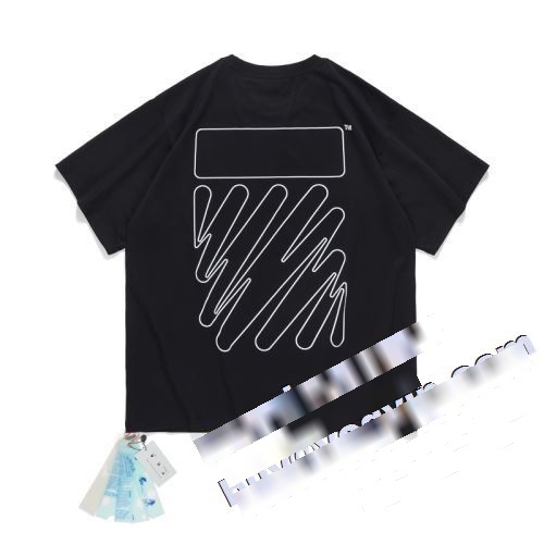 数量限定お買い得 2色可選 OFF-WHITE オフホワイト偽物ブランド 新作入荷2022 半袖Tシャツ