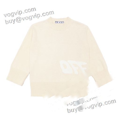 洗練を十分に演出する オフホワイト OFF-WHITE 偽物ブランド 2023人気販売 ニットセーター 秋のお出かけに最適