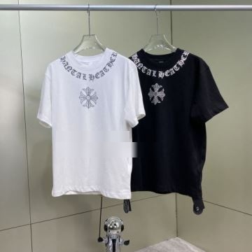 柔らかい手触り CHROME HEARTSコピー クロムハーツコピー 2色可選 2022 半袖Tシャツ 個性的   