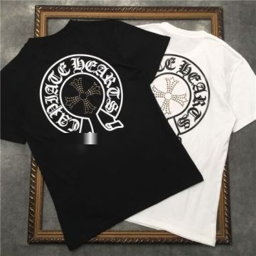 乾きやすい 半袖Tシャツ  2022 2色可選 クロムハーツコピー CHROME HEARTSコピー 極上の着心地   