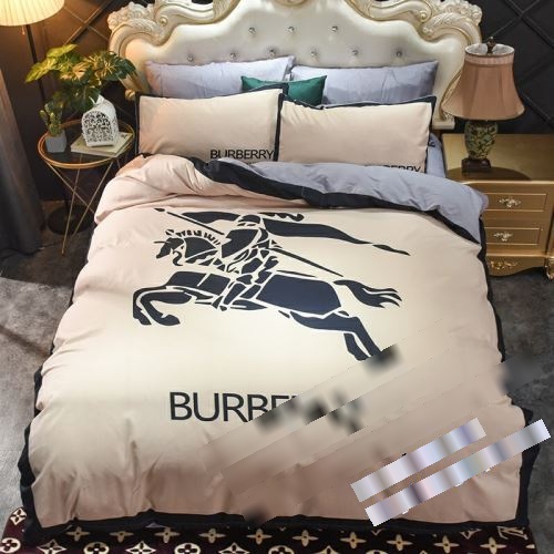 2022 ◆モデル愛用◆ BURBERRY バーバリー 寝具セット 布団カバーセット ４点セット 布団カバー 枕カバー シートセット バーバリーコピーブランド