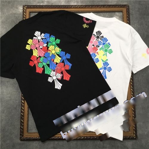  ある肌触り 半袖Tシャツ 人気ブランド   2022 CHROME HEARTSコピー クロムハーツコピー 2色可選  