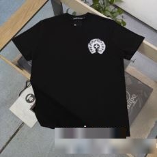クロムハーツコピー 大人気☆NEW!! 半袖Tシャツ 2色可選 シンプル おしゃれ かっこいい 着痩せ セール