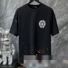 クロムハーツブランドスーパーコピー 【大人気】定番商品 半袖Tシャツ 自然な肌触り 2色可選