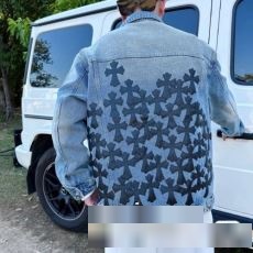 クロムハーツブランドスーパーコピー 激安専門店 高級感を引き立てる CHROME HEARTS 2023お得最新作 デニムジャケット 頑丈な素材