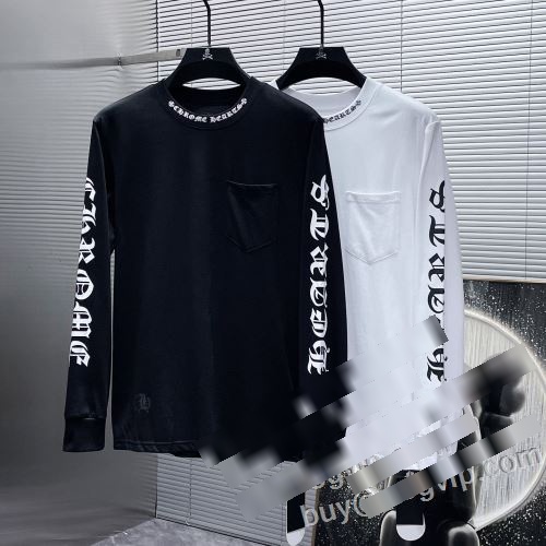 クロムハーツブランド 偽物 通販 高級感ある 2023秋冬 CHROME HEARTS 長袖Tシャツ 2色可選