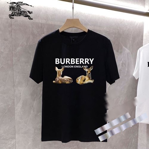 2022 バーバリー BURBERRY 半袖Tシャツ バーバリーコピー 耐久性に優れ 2色可選 tシャツ メンズ 半袖 無地 レディース 綿100％