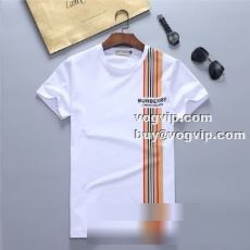 重宝するアイテム 2022 バーバリー BURBERRY 半袖Tシャツ 2色可選 半袖Tシャツ メンズ 夏 サマー Tシャツ バーバリーコピーブランド