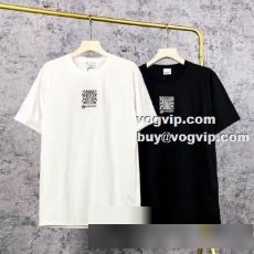 2022 バーバリーブランド 偽物 通販 ムダな装飾を排したデザイン BURBERRY 半袖Tシャツ 2色可選 半袖tシャツ 配いろ 英字柄 吸汗 夏