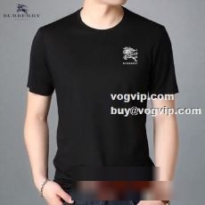 2022 お洒落に魅せる バーバリーコピーブランド BURBERRY 半袖Tシャツ 4色可選 フロントのプリントデザインが雰囲気のあるクルーネック 半袖 Tシャツです