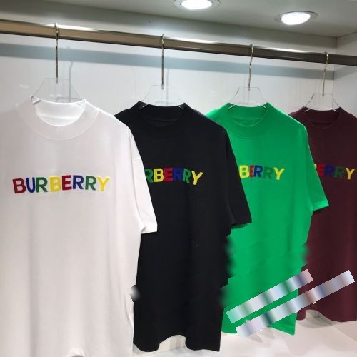 オリジナル 2022 バーバリーブランドスーパーコピー BURBERRY 半袖Tシャツ 4色可選 肌触りはサラッと感じられ