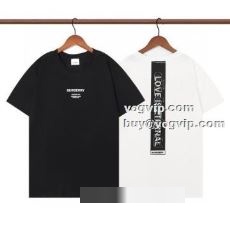 追跡付/関税無 2022 バーバリー BURBERRY ブランド コピー 半袖Tシャツ 2色可選 着心地よい