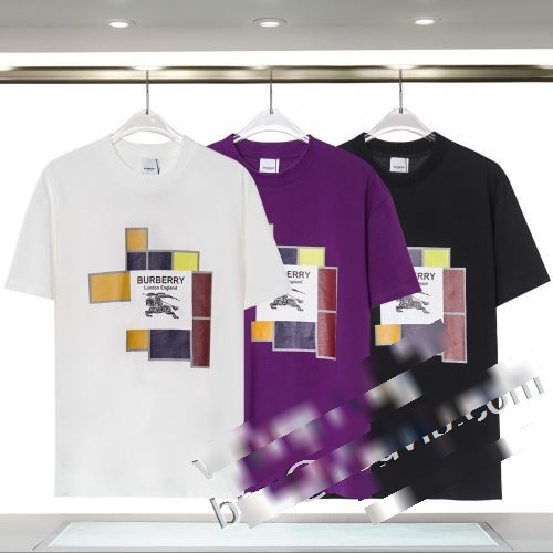 バーバリー偽物ブランド 新作入荷2023 BURBERRYブランドスーパーコピー半袖Tシャツ3色可選 