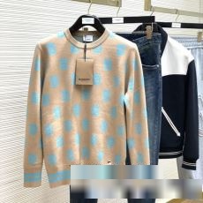 大注目！ バーバリーブランド 偽物 通販 BURBERRY 2023超激得100%新品 ニットセーター 長袖 セーター 厚手 裏起毛 アウター 防寒 秋