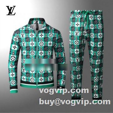 2022 偽物ブランド 秋冬最新 上下セット ルイ ヴィトン LOUIS VUITTON パーカー ジャージセット