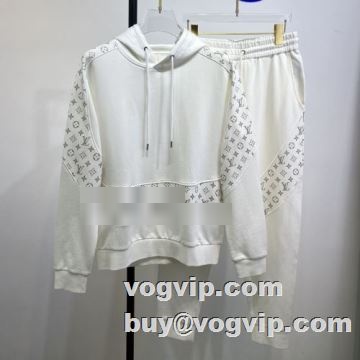 ジャージセット 2色可選ルイ ヴィトン LOUIS VUITTON 2022最新 ルイ ヴィトンスーパーコピー  上下セット パーカー