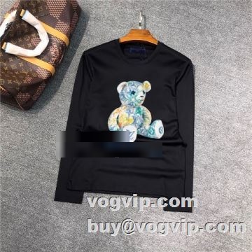 限量販売 長袖Tシャツ 2色可選 吸汗速乾 ルイ ヴィトン LOUIS VUITTON 2022秋冬 ルイ ヴィトンコピーブランド