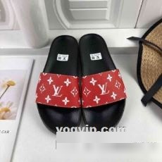 セレブ愛用の超人気商品 LOUIS VUITTONスーパーコピー 激安 スリッパ 2023 高機能防滑ソール 2色可選