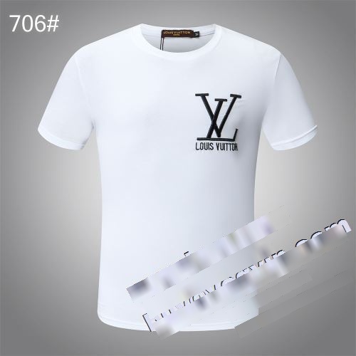 人気商品 2023 ルイ ヴィトン LOUIS VUITTON 半袖Tシャツ 2色可選 体の運動機能を助け ルイ ヴィトンコピー
