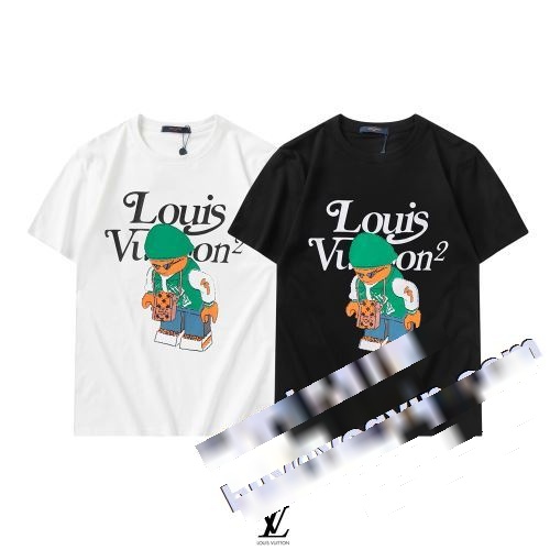 2023 大人っぼい LOUIS VUITTONコピー 半袖Tシャツ 2色可選 気軽にカジュアルに使える