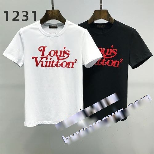 2023 欧米韓流 ルイ ヴィトン LOUIS VUITTON 半袖Tシャツ コピー 肌に馴染みやすい ブランド 2色可選