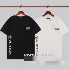 最旬アイテム 2023 ルイ ヴィトン LOUIS VUITTON 収縮性のある 半袖Tシャツ LOUIS VUITTONブランドコピー 2色可選