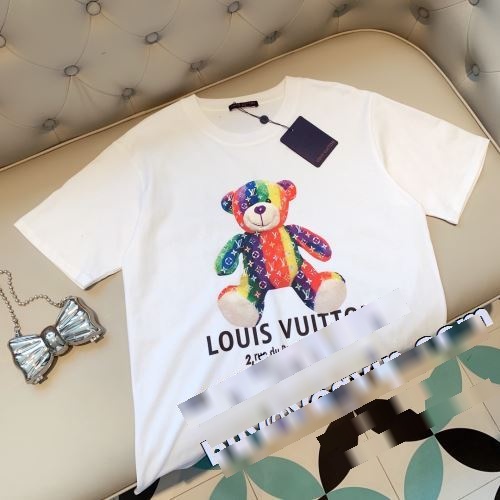2023 著名人の着用 ルイ ヴィトン LOUIS VUITTON ブランドコピー 半袖Tシャツ 2色可選