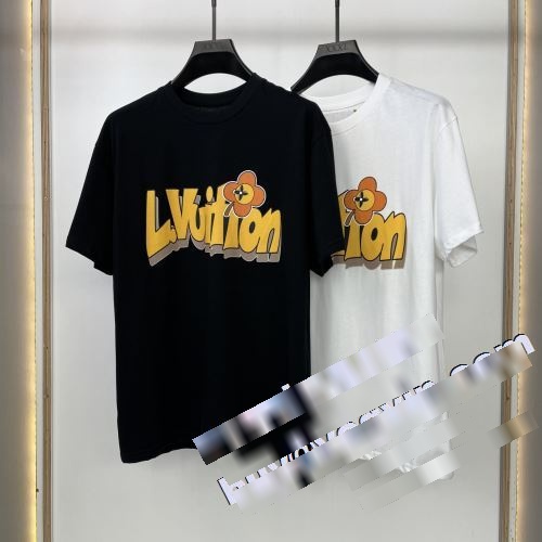 お洒落な存在感 2023 ルイ ヴィトンコピー ブランド LOUIS VUITTON 半袖Tシャツ 2色可選