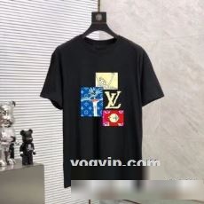 2023 ルイ ヴィトン LOUIS VUITTON 肌触りのいい  半袖Tシャツ 2色可選 スーパーコピー 激安