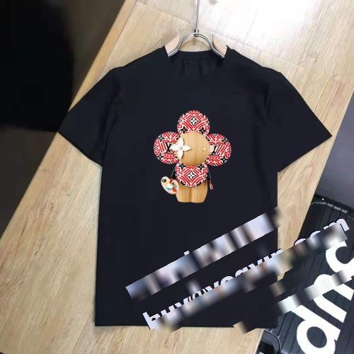 収縮性のある 2023 ルイ ヴィトン LOUIS VUITTON 半袖Tシャツ 特別人気感謝SALE スーパーコピー 激安 2色可選