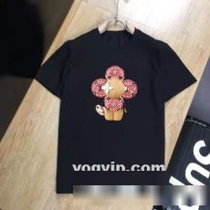 収縮性のある 2023 ルイ ヴィトン LOUIS VUITTON 半袖Tシャツ 特別人気感謝SALE スーパーコピー 激安 2色可選