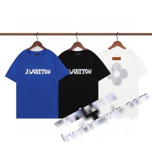 バリエーションに富む 2023 ルイ ヴィトン ブランド コピー 最安値！ LOUIS VUITTON 半袖Tシャツ 3色可選