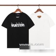 2023 柔らかい手触り ルイ ヴィトン LOUIS VUITTON モデル大絶賛?  半袖Tシャツ スーパーコピー 2色可選
