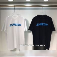 チノパン 狙える優秀アイテム 2023 ルイ ヴィトン LOUIS VUITTON 半袖Tシャツ コピー ブランド 2色可選