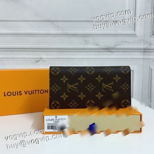 著名人の着用 2023 ルイ ヴィトン LOUIS VUITTON 長財布 ファション性の高い VOGブランドコピー 二つ折り財布