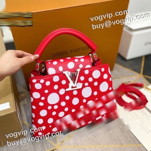 2023 人気商品 ルイ ヴィトンコピー LOUIS VUITTON Capucines ハンドバッグ 2色可選