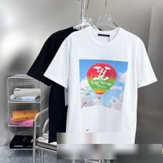 人気激売れ 2023春夏 ルイ ヴィトン LOUIS VUITTONコピー メンズTシャツ 丸首Tシャツ 夏 春 半袖Tシャツ 2色可選