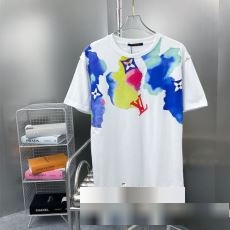 売れ筋！2023春夏季超人気 ルイ ヴィトン LOUIS VUITTONブランド 偽物 通販 半袖Tシャツ 2色可選 Tシャツ メンズ ドライ 速乾 無地 半袖