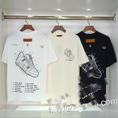 大人のおしゃれに 2023春夏 ルイ ヴィトン偽物ブランド LOUIS VUITTON 半袖Tシャツ 使い勝手抜群 3色可選