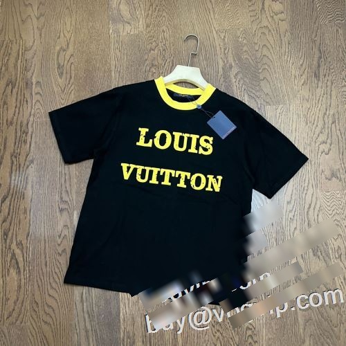 スーパーコピー 激安 注目のアイテム 2023年モデル入荷 ルイ ヴィトン LOUIS VUITTON 半袖Tシャツ 収縮性のある