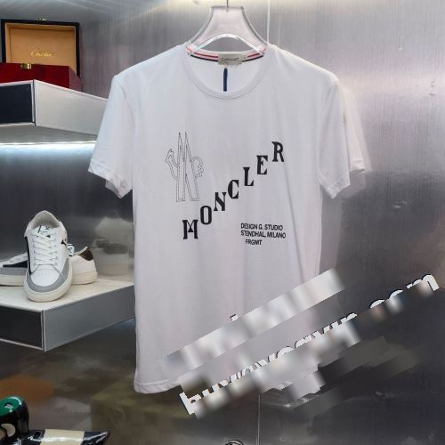 抜群の雰囲気が作れる! 2022 2色可選 モンクレール MONCLER 自然な肌触り モンクレールコピー 半袖Tシャツ ストライプ