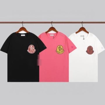 男女兼用 半袖Tシャツ 2022 モンクレール偽物ブランド 3色可選 自然な肌触り モンクレール MONCLER