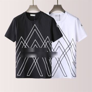 贈り物にも◎  2色可選 モンクレール MONCLER 超目玉 モンクレールブランド コピー ストライプ 半袖Tシャツ 