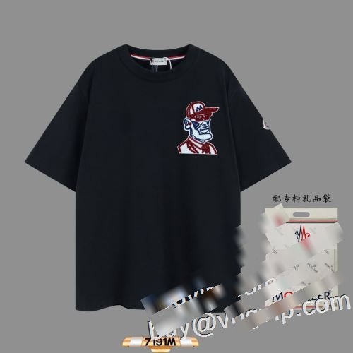 人気定番2023 MONCLERスーパーコピー 激安 半袖Tシャツ 2色可選モンクレールコピーブランド品質保証お買い得 